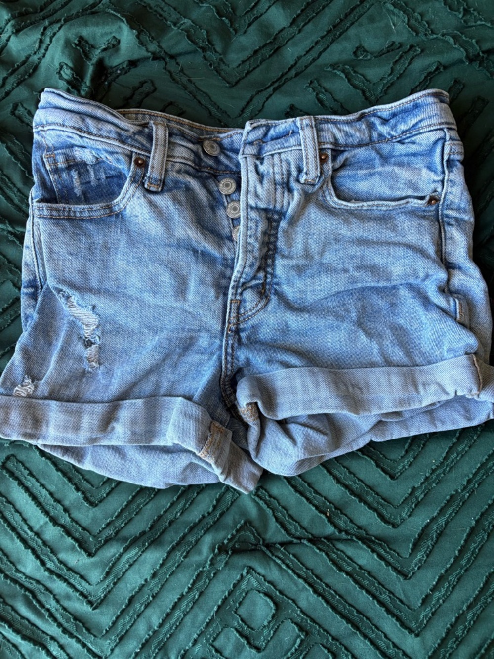 Old Navy Light Blue Rolled-Hem Denim Shorts JEAN SALE!